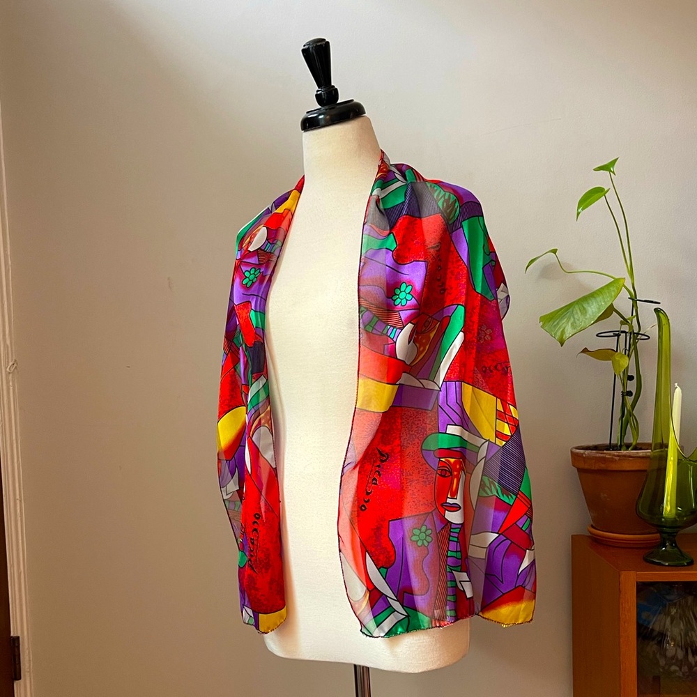 vintage Picasso silk scarf✨